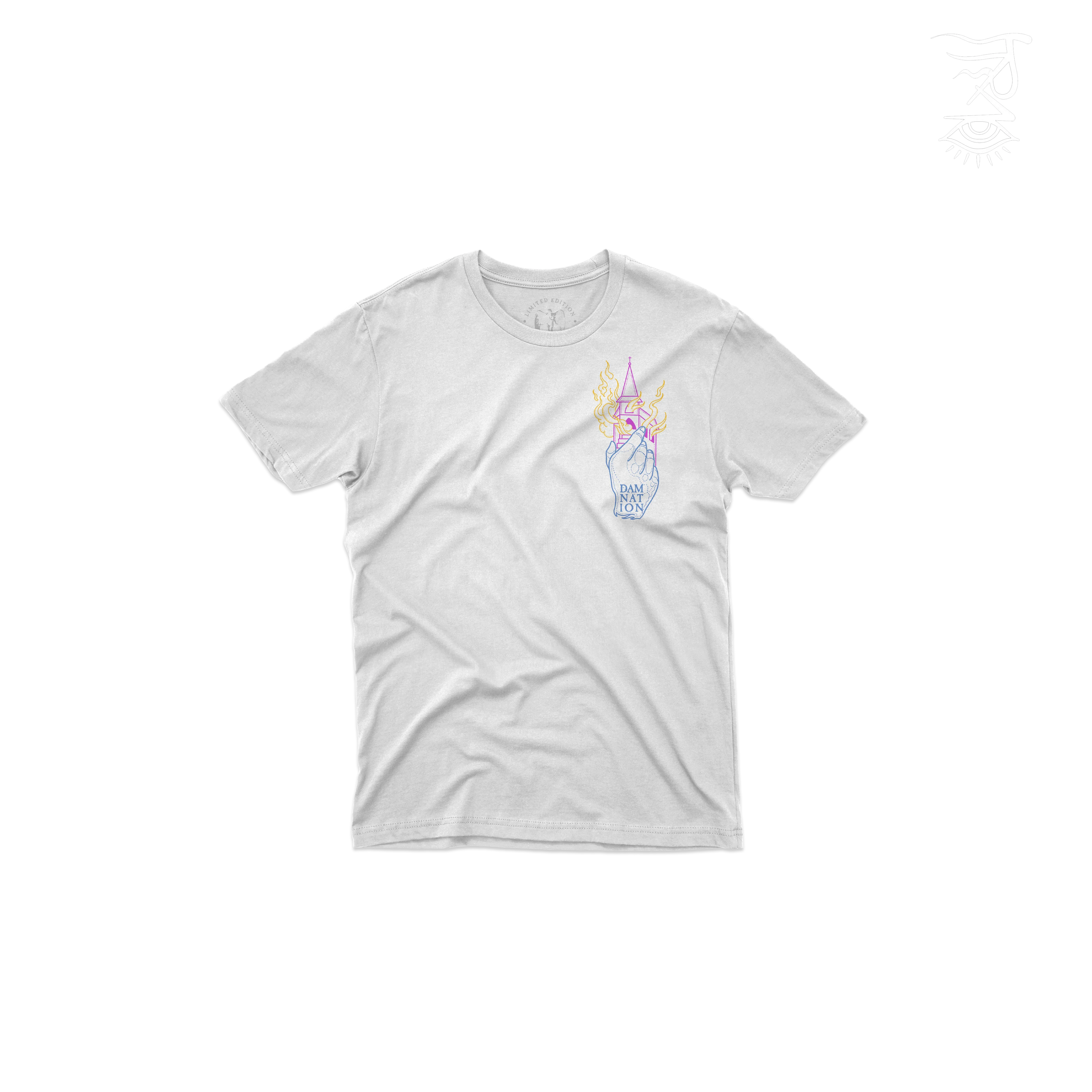 BURNING FAITH WHITE SHIRT